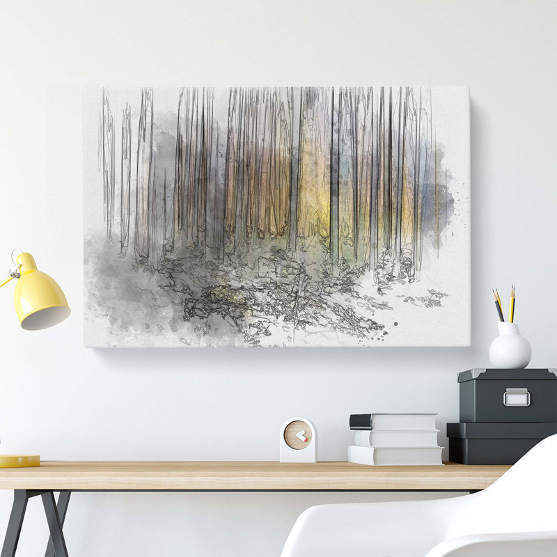 Forest Dreams in Abstract - Wrapped Canvas, 35cm H x 50cm W x 3cm D