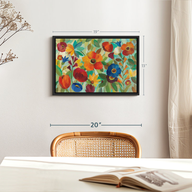 Floral et botanique «Summer Floral III Canvas Print», H 13 po x l 19 po