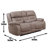 Aprill Upholstered 77'' Reclining Loveseat-47414001
