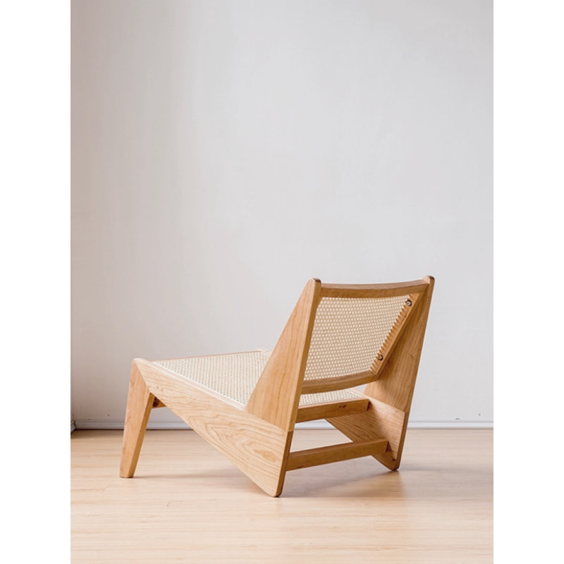Dexheart Upholstered Slipper Chair, Nature