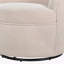 Fauteuil demi-tonneau pivotant en sherpa Gwenlyn 360-106839949