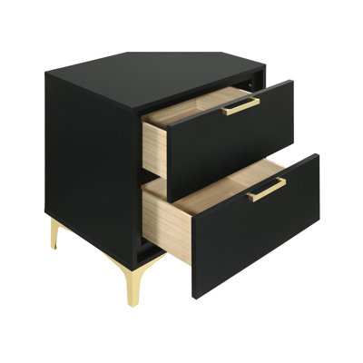 2-Drawer Rectangular Nightstand
