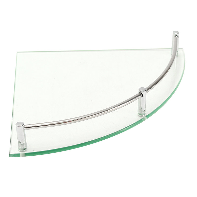 Holdenville Triangle Stainless Steel Corner Shelf with Adjustable Shelves, 0.6cm H x 25cm W x 25cm D