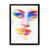 Impression noire sur toile encadrée
