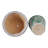 Set Of 2 Ceramic Planters With Embossed Floral Detailing And Scalloped Rims