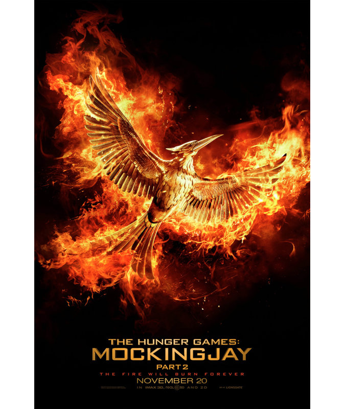 The Haim Games Mockingjay 2, H 18 po x l 12 po