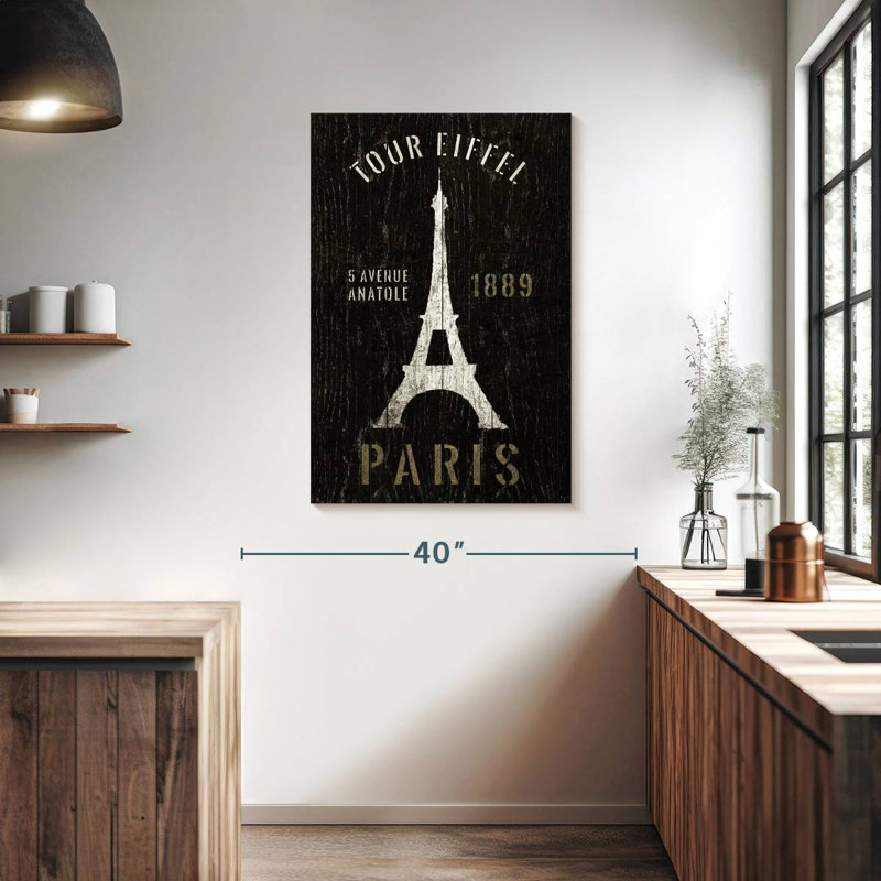 Aime Refurbished Eiffel Tower, 39" H x 26" W