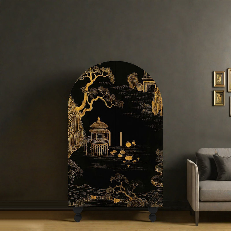 Armoire de rangement classique pour chambre Wabi-Sabi