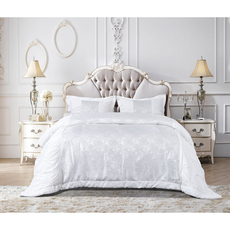 Choy Bedspread with Pillowcases, Gold, 240 x 250 cm Bedspread - 2 Pillowcases