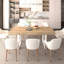 Table de cuisine extensible en bois, avec une extension silencieuse et une table de salle à manger extensible à grain élégant