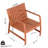 Polypropylene 2 Furniture With 1 Chair And Coffee Table, Apricot Brown, , Breathable Design, For Indoor Outdoor Use In Small Spaces Polypropylene, , Chair, Slatted Poolside, Balcony-1544055053
