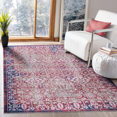 Non Slip Area Rugs Machine Washable Carpet Pad Entryway Rug Low Pile Modern Mat For Bedroom - 1486