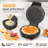 5 Heart-Shaped Waffle Maker With Adjustable Temp