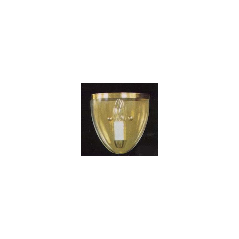 Cowie Flush Mounted Sconce, Polished Brass