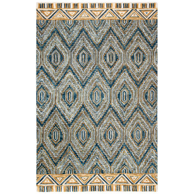 Deyoung Hand Tufted Wool Geometric Rug