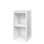 Armoire à vin modulaire de couleur blanche avec tablettes de rangement et huche pour salle à manger WHITE-445473494