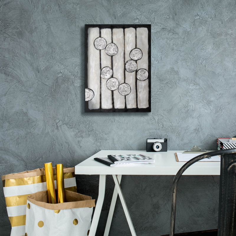 Toile épique Graffiti «Silver Orbitals 1» par Michael Willett, 12 po x 16 po, H 16 po x l 12 po