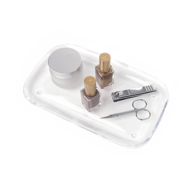 Clear Acrylic Modern Multi-Purpose Bathroom Tray