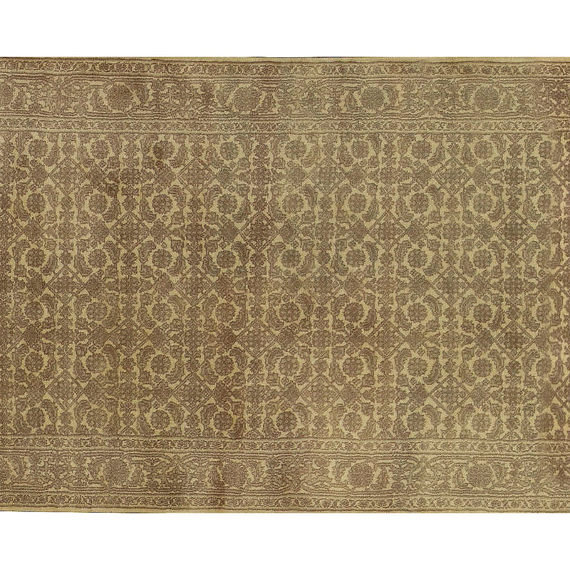 Oriental Area Rug in Beige/Gray
