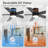 Jayceyon 42''/52'' Flush Mount Ceiling Fan With Led Lights and Remote, Quiet Reversible DC Motor, 5 wood Blades Low Profile, Timer, for Indoor/Covered Outdoor Use-442300728-458421460