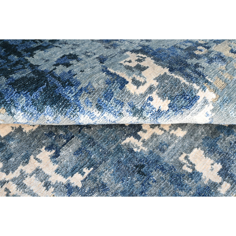 Handmade Wool Area Rug, Rectangle 10' x 14'