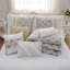 Ensemble d'édredon 9 pièces en percale de coton jaune grand-127671433-127671431