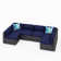 Mcgahan 110'' Wicker Outdoor Patio Sofa