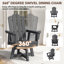 Chaise de salle à manger pivotante HDPE-129388402