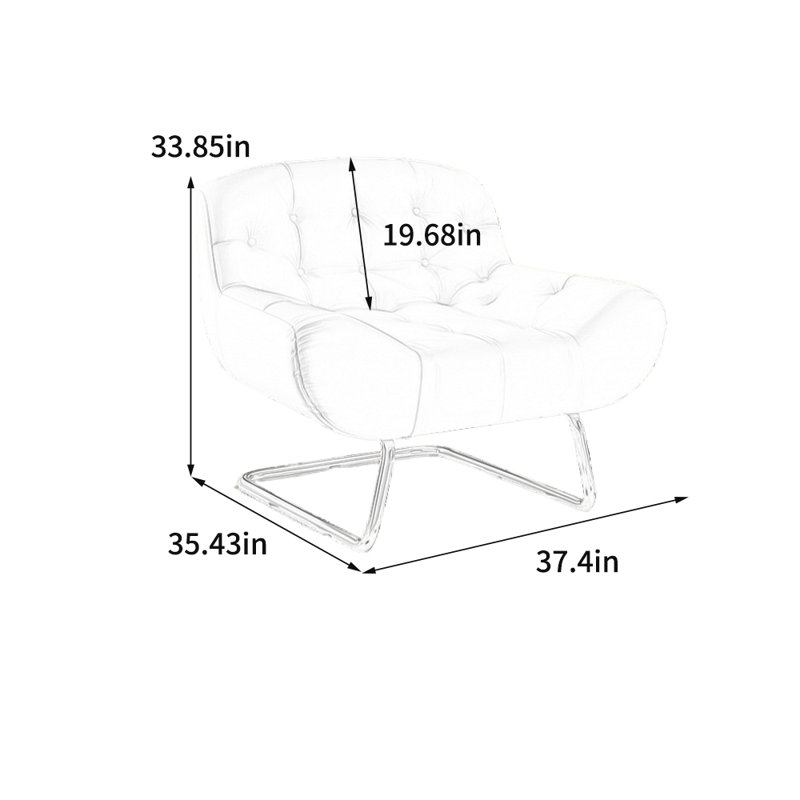 Chaise longue ergonomique en similicuir, Similicuir brun
