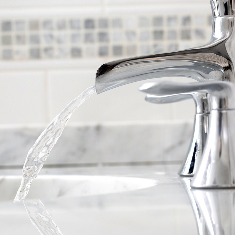 Robinet de salle de bain Caspian, Chrome poli