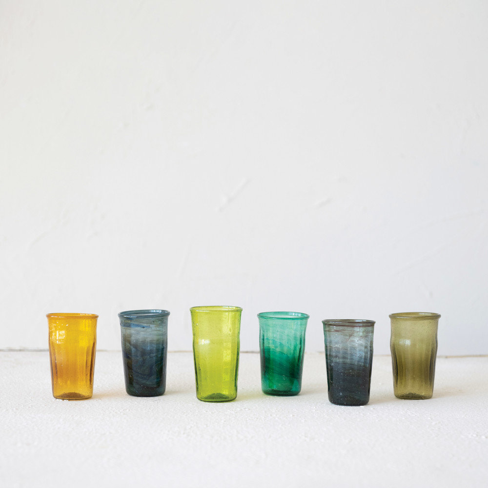 Ivy Bronx Multipurpose Hand Blown Drinking Glass Votive Holders | Wayfair