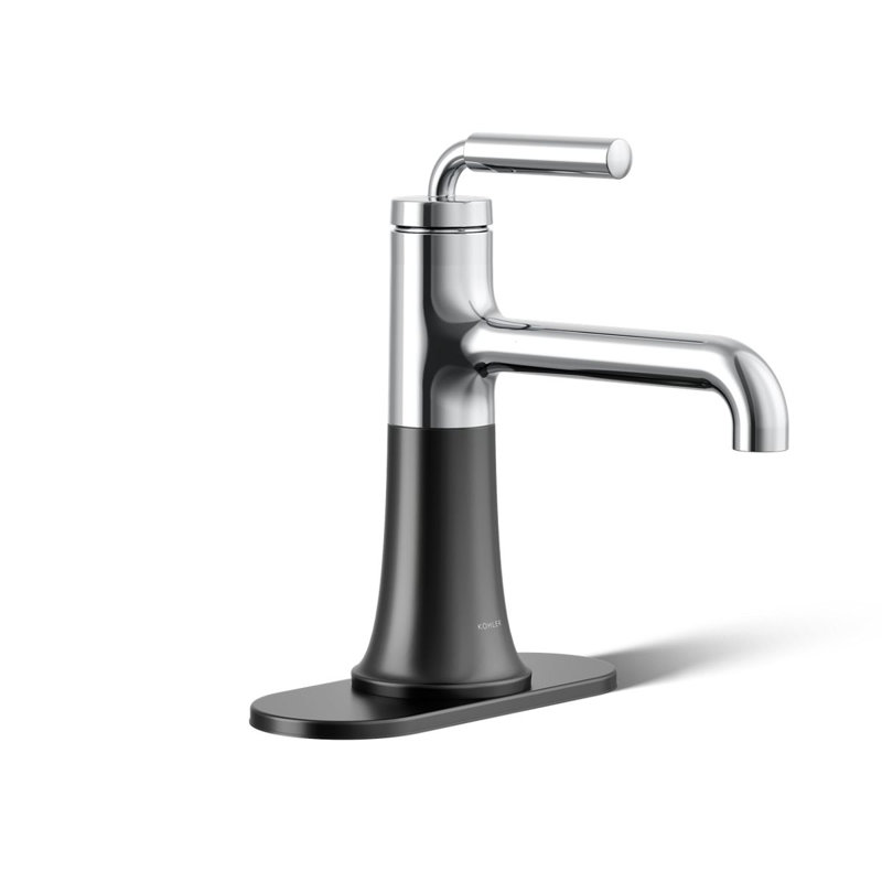 Robinet de lavabo de salle de bain monocommande Tone, Argent, 0.5 