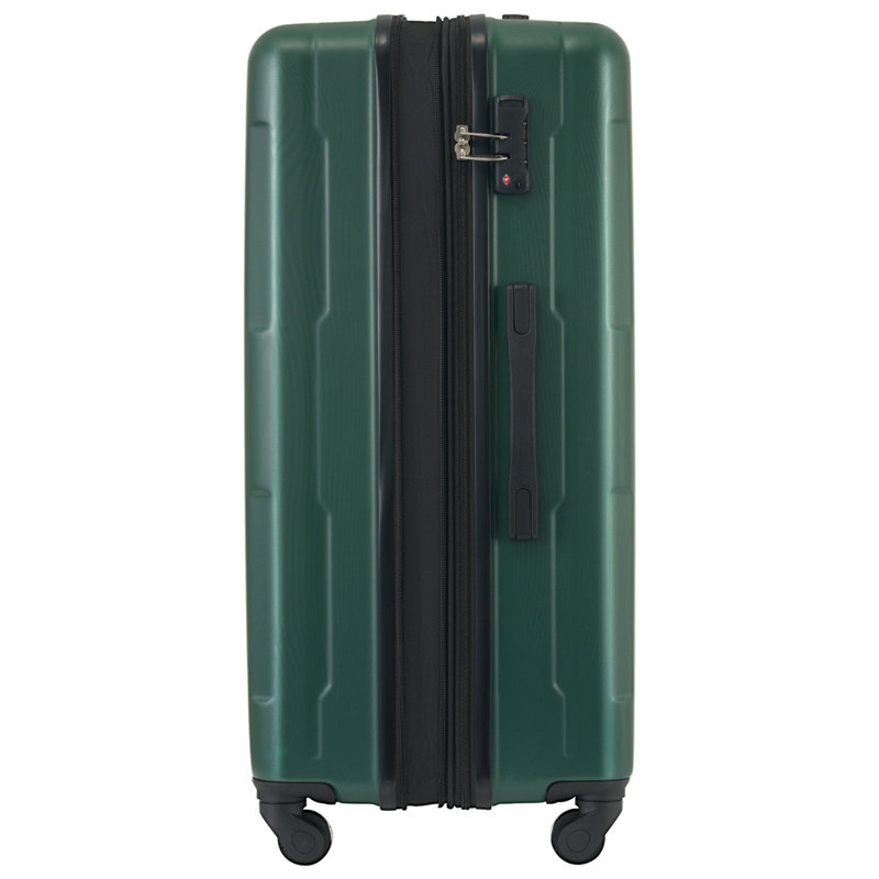 Ensemble de 2 valises avec sacs Valise à roulettes extensible ABS avec serrure TSA 20 pouces + 24 pouces