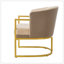 Chaise de lecture rembourrée avec structure en métal pour fauteuil, chambre à coucher ou bureau Modern Modern-130784929