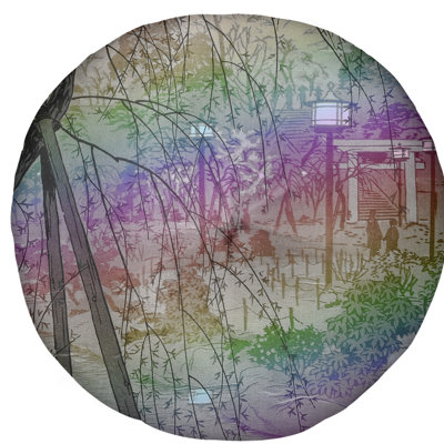 Coussin de sol kasamatsu shiro misty soirée à shinobazu étang