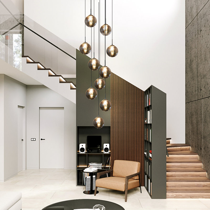 Amice 10 - Light Cluster Pendant, Grey