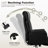 Big and Tall Office Chair 400lbs PU Leather High Back Executive Modern Chair with Foot Rest-921359705