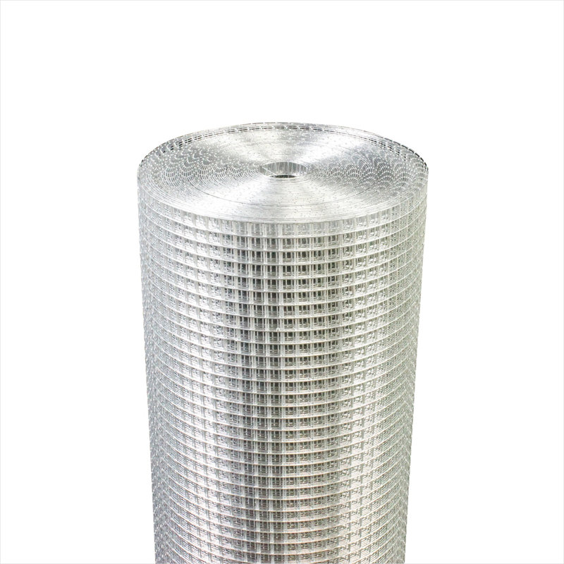 Rouleau de clôture en fil de fer soudé pour le jardin et la volaille, métal argenté, 36 x 100 pi, maille 1/4