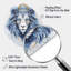 Lion, signe du zodiaque astral, art mural asymétrique en forme de nébuleuse-1032754716