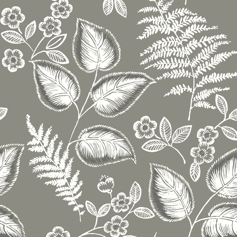  Rouleau de papier peint adhésif Foliage L 0,17 pi x l 1,7 po