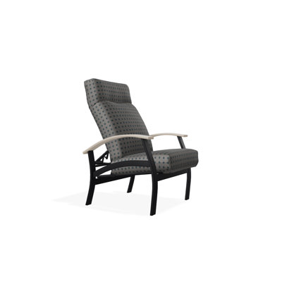 Chaise de patio inclinable avec coussins Askar