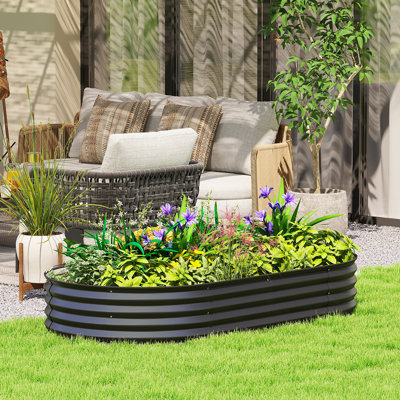 Sairah Metal Raised Garden Bed