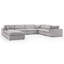 Canapé modulaire rembourré 8 pièces Nuccio-131635614