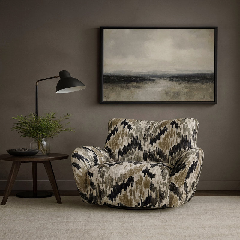 Fauteuil d'appoint pivotant - style plage