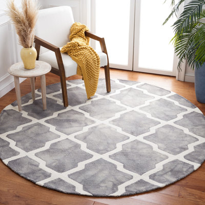 Desantiago Hand Tufted Wool Geometric Rug