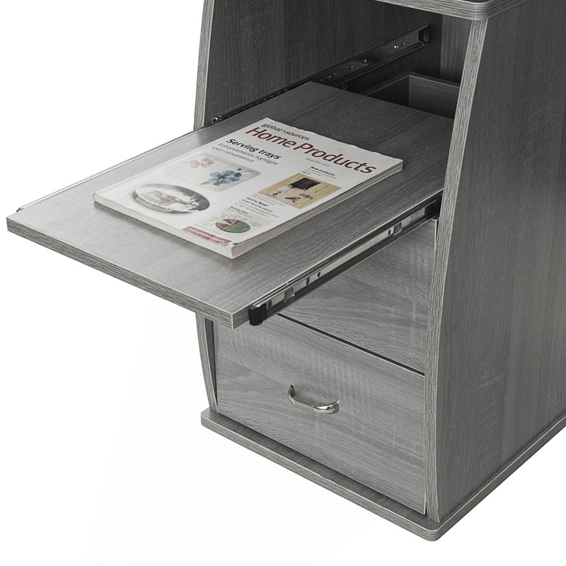 Bureau d'ordinateur avec rangement, Grey