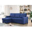 Canapé modulaire convertible rembourré avec méridienne coulissante-247436422-247436423