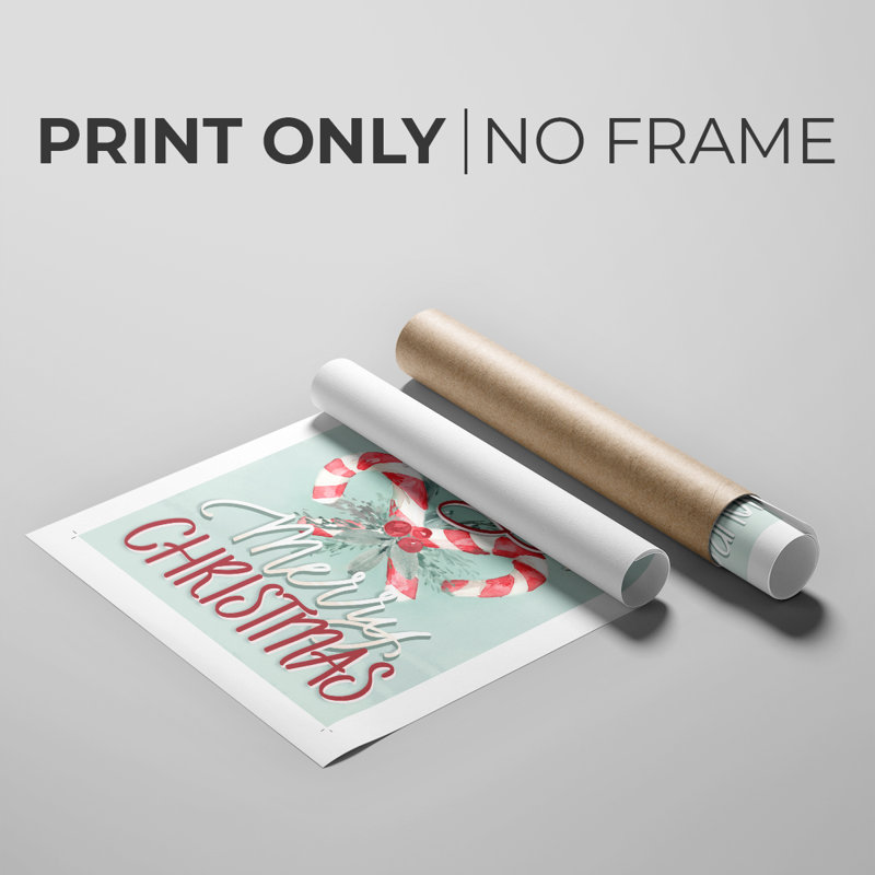 Candy Cane -Canvas Print Only - NOT FRAMED, 36" H x 24" W