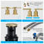 Precise Control Stainless Steel Brushed Gold Faucet For Elegant Vanity Experience