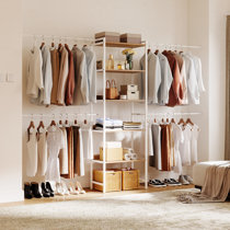 17 Stories Fontevraud Freestanding Closet Organizer Small Clothes